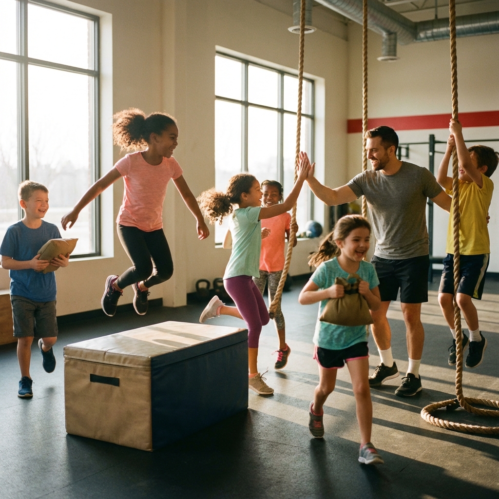Niños entrenando en Athletic Gym